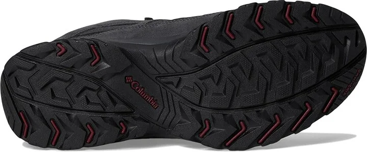 Columbia Crestwood Mid Waterproof Men's Shoes Black/Charcoal : 10 E - Wide, Suede/Textile - Image 3