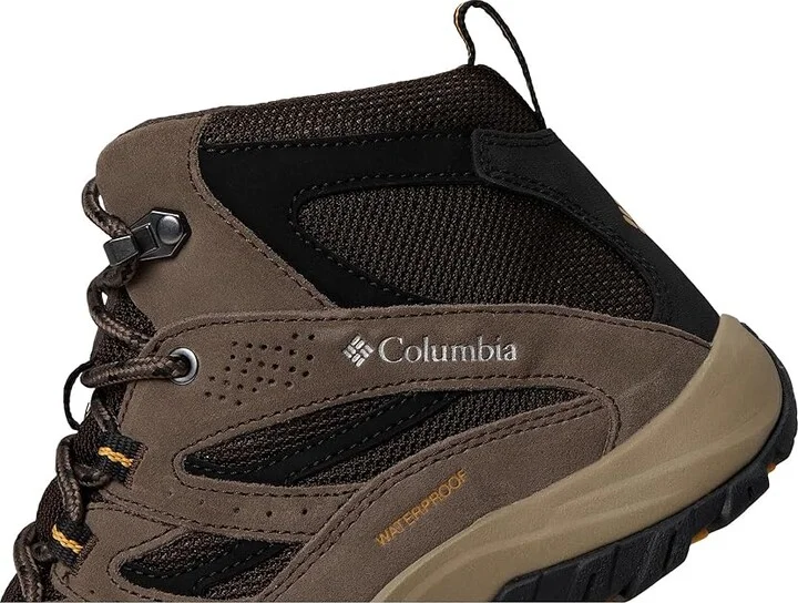 Columbia Crestwood Mid Waterproof Men's Shoes Cordovan/Squash 1 : 10 D - Medium, Suede/Textile - Image 7