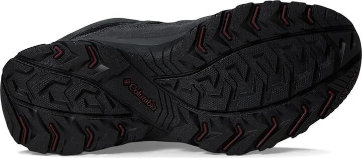 Columbia Crestwood Mid Waterproof Men's Shoes Dark Grey/Deep Rust : 13 D - Medium, Suede/Textile - Image 3