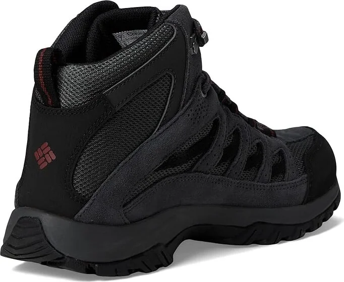 Columbia Crestwood Mid Waterproof Men's Shoes Dark Grey/Deep Rust : 13 D - Medium, Suede/Textile - Image 4