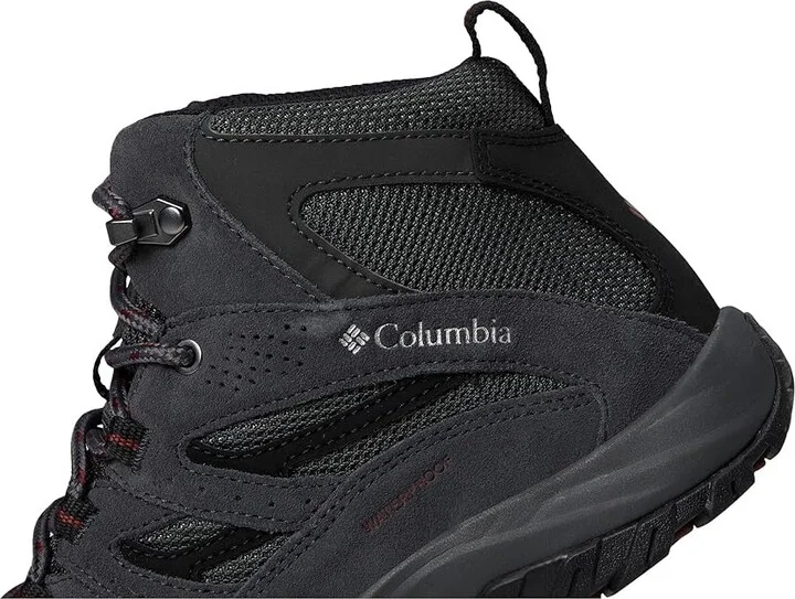 Columbia Crestwood Mid Waterproof Men's Shoes Dark Grey/Deep Rust : 13 D - Medium, Suede/Textile - Image 7