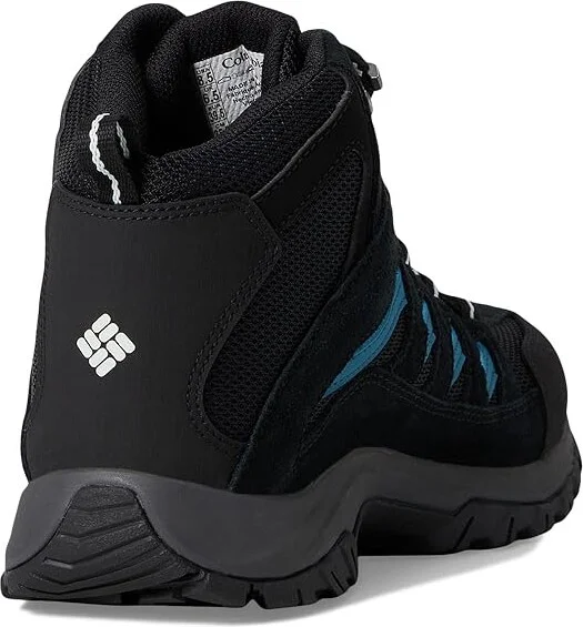 Columbia Crestwood Mid Waterproof Women's Shoes Black/Skylight : 5.5 B - Medium, Synthetic/Textile - Image 4