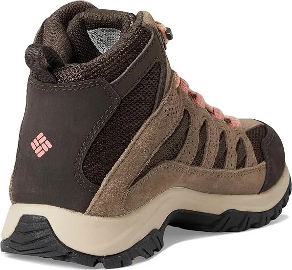 Columbia Crestwood Mid Waterproof Women's Shoes Cordovan/Mud : 6 D - Wide, Synthetic/Textile - Image 4