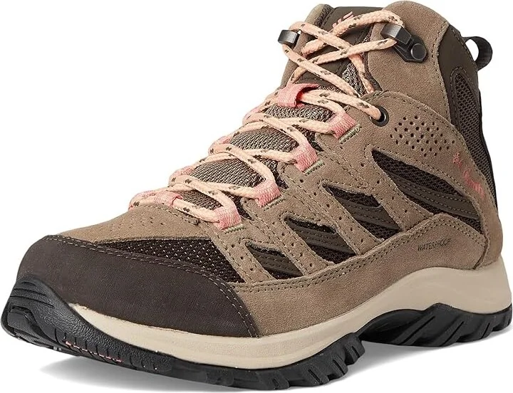 Columbia Crestwood Mid Waterproof Women's Shoes Cordovan/Mud : 6 D - Wide, Synthetic/Textile - Image 5