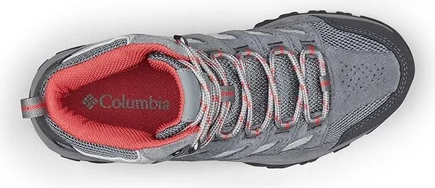 Columbia Crestwood Mid Waterproof Women's Shoes Graphite/Daredevil : 12 B - Medium, Synthetic/Textile - Image 2