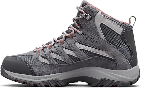 Columbia Crestwood Mid Waterproof Women's Shoes Graphite/Daredevil : 12 B - Medium, Synthetic/Textile - Image 6