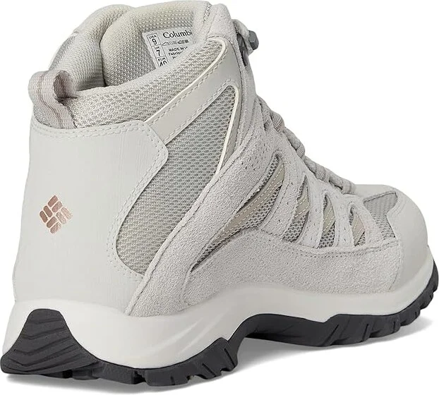 Columbia Crestwood Mid Waterproof Women's Shoes Moonstone/Soft Taupe : 8.5 D - Wide, Synthetic/Textile - Image 4