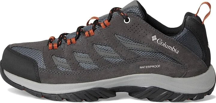 Columbia Crestwood Waterproof Men's Shoes Graphite/Dark Adobe 1 : 11.5 D - Medium, Suede/Textile - Image 6