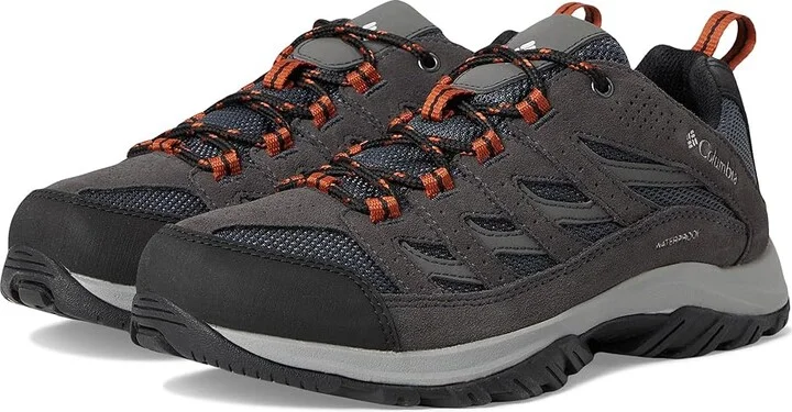 Columbia Crestwood Waterproof Men's Shoes Graphite/Dark Adobe 1 : 11.5 D - Medium, Suede/Textile