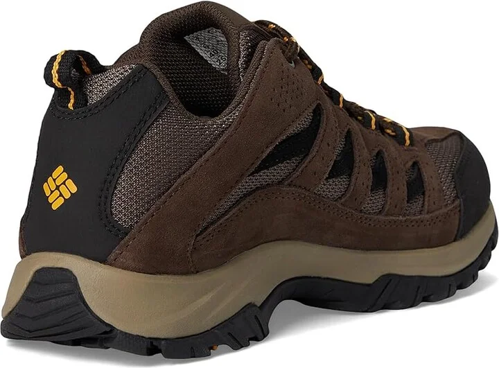 Columbia Crestwood Waterproof Men's Shoes Mud/Squash 1 : 11 D - Medium, Suede/Textile - Image 4
