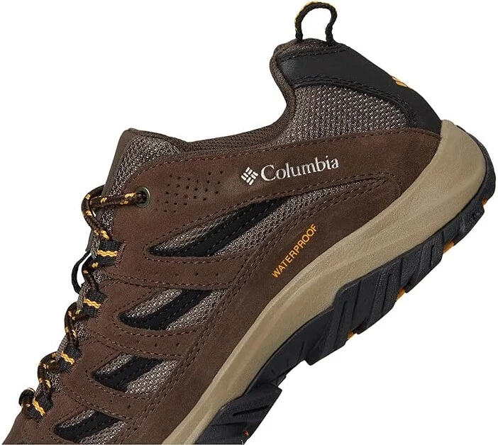 Columbia Crestwood Waterproof Men's Shoes Mud/Squash 1 : 11 D - Medium, Suede/Textile - Image 7