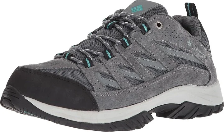 Columbia Crestwood Women's Shoes Graphite/Pacific Rim : 10 B - Medium, Suede/Textile - Image 2