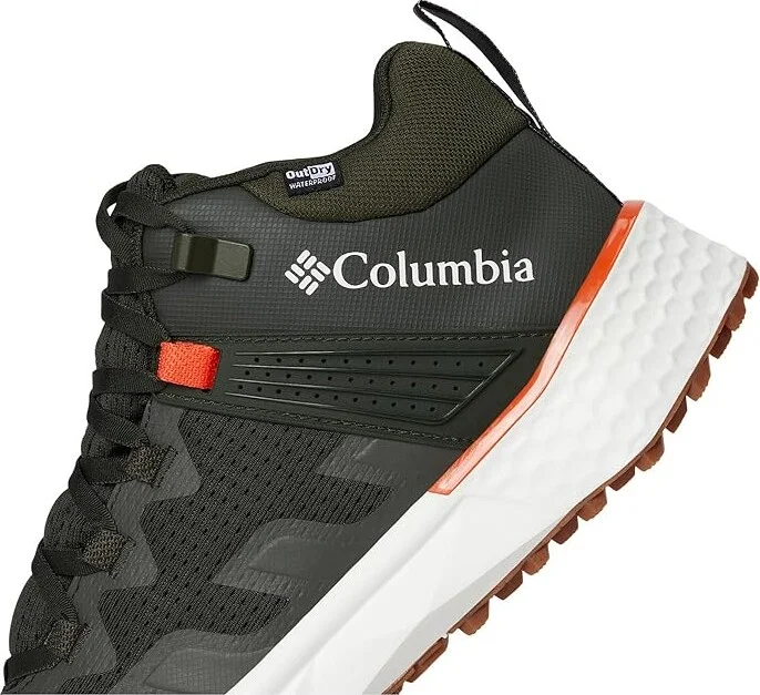 Columbia Facet 75 Mid Outdry Men's Climbing Shoes Greenscape/Red Quartz : 8 D - Medium, Canvas - Image 7