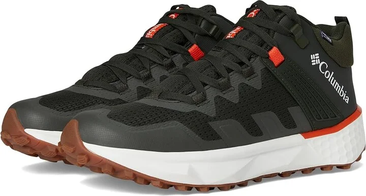 Columbia Facet 75 Mid Outdry Men's Climbing Shoes Greenscape/Red Quartz : 8 D - Medium, Canvas