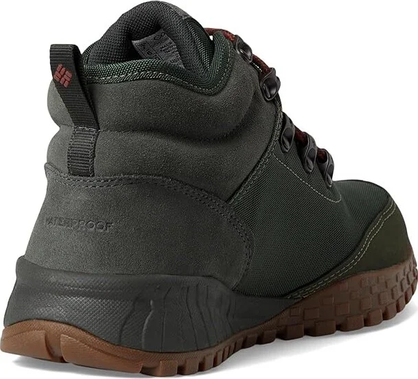 Columbia Fairbanks Mid Men's Climbing Shoes Gravel/Dark Moss : 8.5 D - Medium, Suede/Textile - Image 4