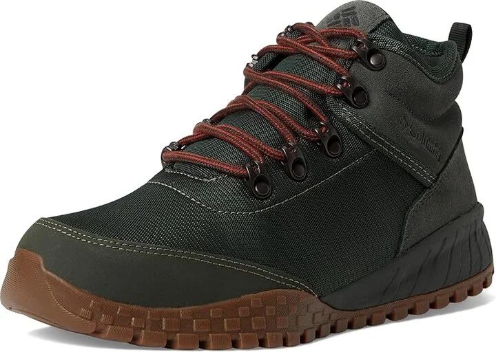 Columbia Fairbanks Mid Men's Climbing Shoes Gravel/Dark Moss : 8.5 D - Medium, Suede/Textile - Image 5