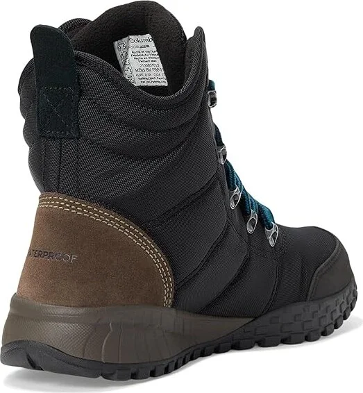 Columbia Fairbanks Omni-Heat Men's Shoes Black/Cordovan 1 : 10 D - Medium, Suede/Textile - Image 4