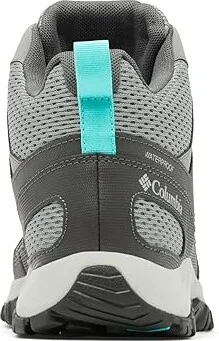 Columbia Granite Trail Mid Waterproof Women's Climbing Shoes Titanium Grey Steel/Bright Aqua : 5.5 B - Medium, Leather - Image 4