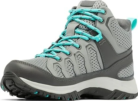 Columbia Granite Trail Mid Waterproof Women's Climbing Shoes Titanium Grey Steel/Bright Aqua : 5.5 B - Medium, Leather - Image 5