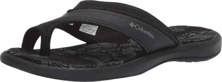 Columbia Keatm II Women's Sling Back Shoes Black/Ti Grey Steel : 10 B - Medium, Leather - Image 2
