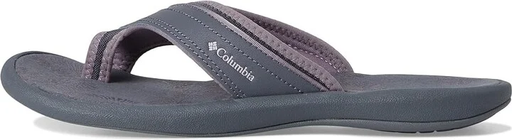 Columbia Keatm II Women's Sling Back Shoes Graphite/Granite Purple : 9 B - Medium, Leather - Image 6
