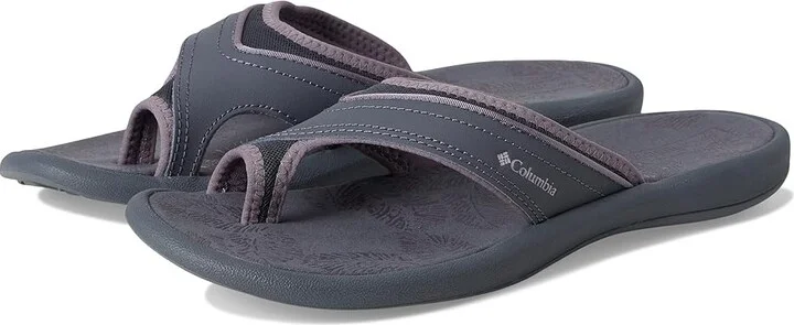 Columbia Keatm II Women's Sling Back Shoes Graphite/Granite Purple : 9 B - Medium, Leather