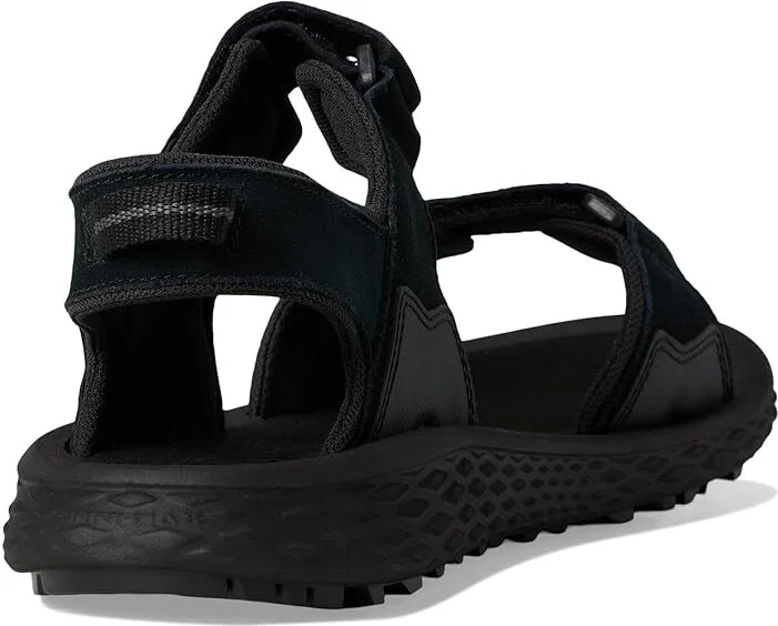 Columbia Konos Hiker 2-Strap Men's Sandals Black/Grill : 13 D - Medium, Leather/Suede - Image 4