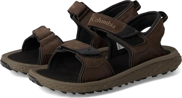 Columbia Konos Hiker 2-Strap Men's Sandals Cordovan/Black : 13 D - Medium, Leather/Suede