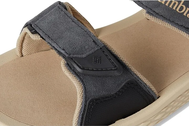 Columbia Konos Hiker 2-Strap Men's Sandals Shark/Ancient Fossil : 10 D - Medium, Leather/Suede - Image 7