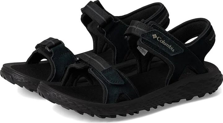 Columbia Konos Hiker 2-Strap Women's Sandals Black/Grill : 11 B - Medium, Faux Leather/Suede/Synthetic
