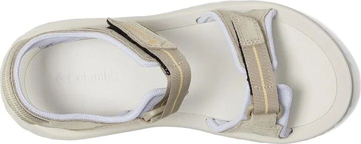 Columbia Konos Hiker 2-Strap Women's Sandals Canvas Tan/Snowdrift : 8 B - Medium, Faux Leather/Suede/Synthetic - Image 2