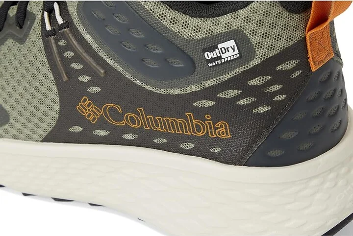 Columbia Konos TRS Outdry Mid Men's Climbing Shoes Stone Green/Canyon Sun : 8.5 D - Medium, Rubber - Image 7