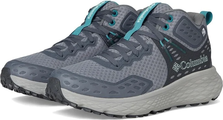 Columbia Konos TRS Outdry Mid Women's Climbing Shoes Titanium Grey Steel/Teal : 10 B - Medium, Rubber