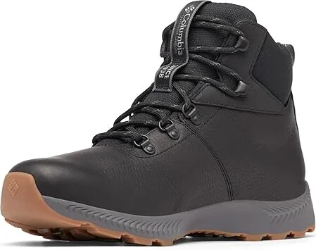 Columbia Landroamer Explorer Waterproof Men's Shoes Black/Dark Grey : 7 D - Medium, Leather/Rubber - Image 5