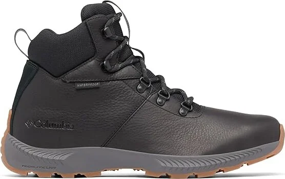 Columbia Landroamer Explorer Waterproof Men's Shoes Black/Dark Grey : 7 D - Medium, Leather/Rubber - Image 7