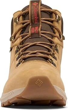 Columbia Landroamer Explorer Waterproof Nubuck Men's Shoes Curry/Poppy Red : 10 D - Medium, Leather/Rubber - Image 5