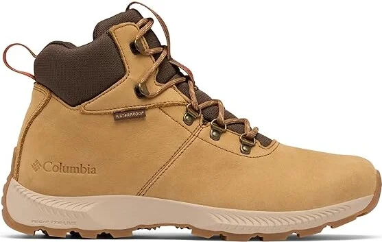 Columbia Landroamer Explorer Waterproof Nubuck Men's Shoes Curry/Poppy Red : 10 D - Medium, Leather/Rubber - Image 7