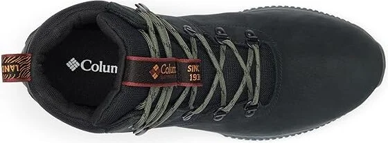 Columbia Landroamer Explorer Waterproof Nubuck Men's Shoes Curry/Poppy Red : 10 D - Medium, Leather/Rubber - Image 8