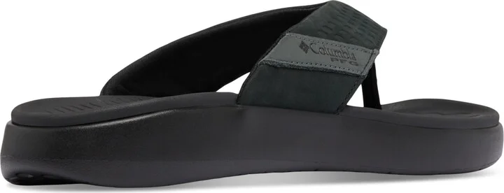 Columbia Men's Boatside Leather Lightweight Flip Flop Sandals - Tundra, Light Brown - Image 10