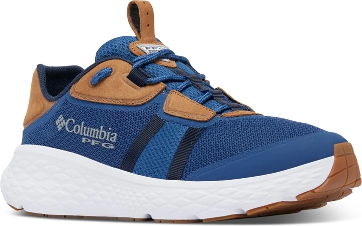 Columbia Men's Castback Tc Pfg Fishing Sneakers - Carbon, Collegiate Navy
