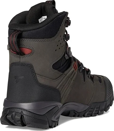 Columbia Navigator Trek Outdry Leather Men's Hiking Boots Black/Spice : 9.5 D - Medium, Leather/Textile - Image 4