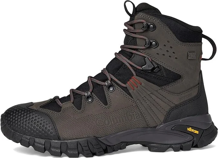 Columbia Navigator Trek Outdry Leather Men's Hiking Boots Black/Spice : 9.5 D - Medium, Leather/Textile - Image 6