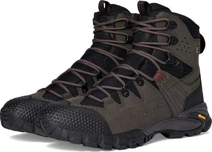 Columbia Navigator Trek Outdry Leather Men's Hiking Boots Black/Spice : 9.5 D - Medium, Leather/Textile