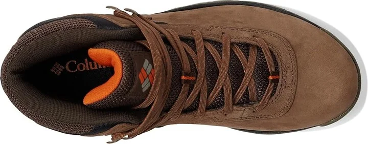 Columbia Newton Ridge BC Nubuck Men's Climbing Shoes Dark Brown/Desert Sun : 9.5 D - Medium, Leather/Suede - Image 2