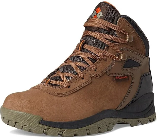 Columbia Newton Ridge BC Nubuck Men's Climbing Shoes Dark Brown/Desert Sun : 9.5 D - Medium, Leather/Suede - Image 5