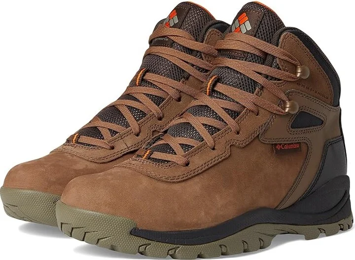 Columbia Newton Ridge BC Nubuck Men's Climbing Shoes Dark Brown/Desert Sun : 9.5 D - Medium, Leather/Suede