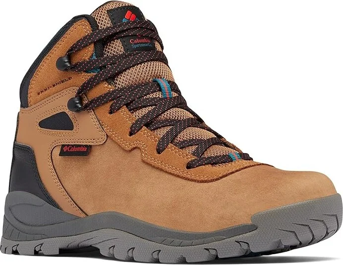 Columbia Newton Ridge BC Nubuck Men's Climbing Shoes Elk/Super Sonic : 14 D - Medium, Leather/Suede