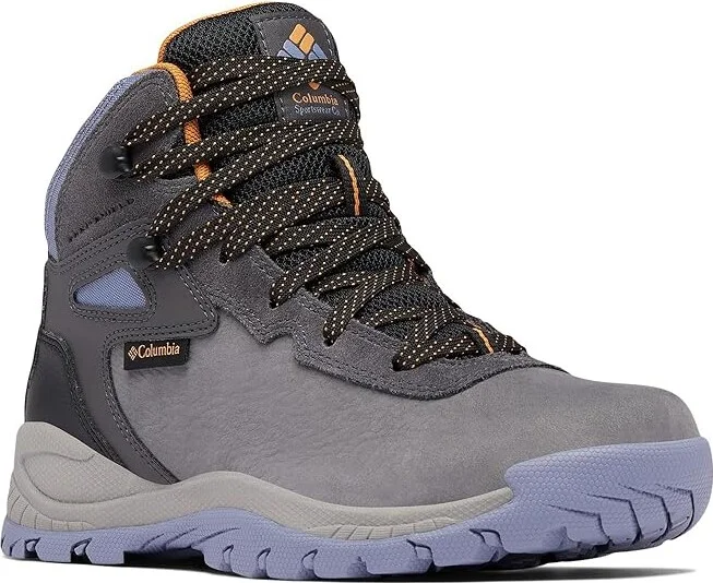 Columbia Newton Ridge BC Nubuck Women's Climbing Shoes Dark Grey/Canyon Sun : 11 B - Medium, Leather/Rubber/Suede