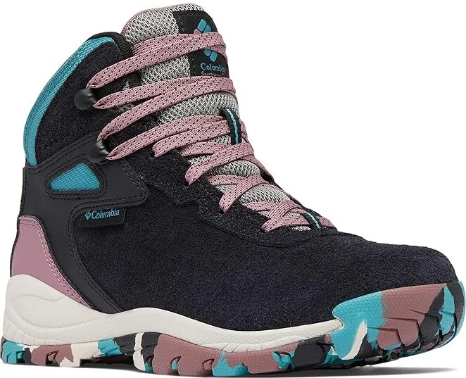 Columbia Newton Ridge BC Women's Climbing Shoes Black/Teal : 9.5 B - Medium, Suede