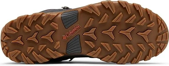 Columbia Newton Ridge Plus II Suede Waterproof Men's Climbing Shoes Dark Grey/Gold Amber : 8 D - Medium, Leather/Suede - Image 3